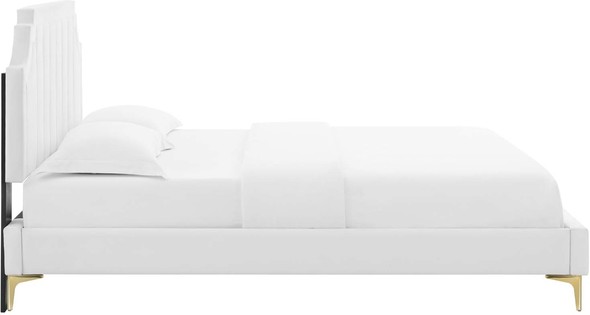 twin frame size Modway Furniture Beds White