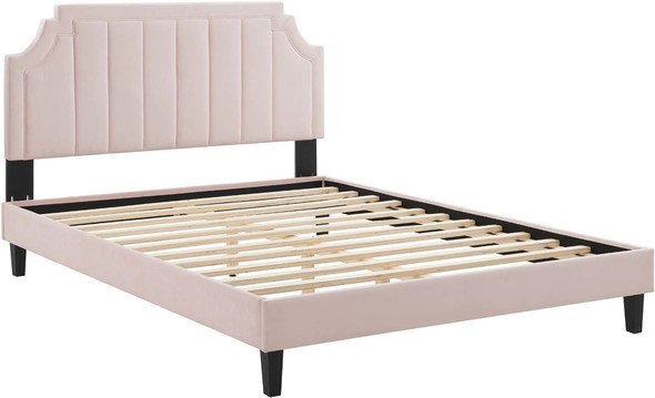 upholstered full size bed with storage Modway Furniture Beds Pink