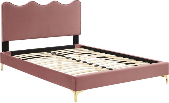 set bedroom queen Modway Furniture Beds Dusty Rose