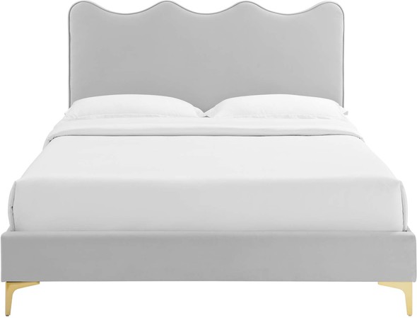 twin floor mattress Modway Furniture Beds Light Gray