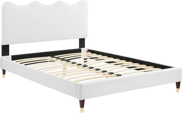 twin xl bed frame with storage Modway Furniture Beds White