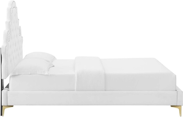 3 piece bedroom set king Modway Furniture Beds White