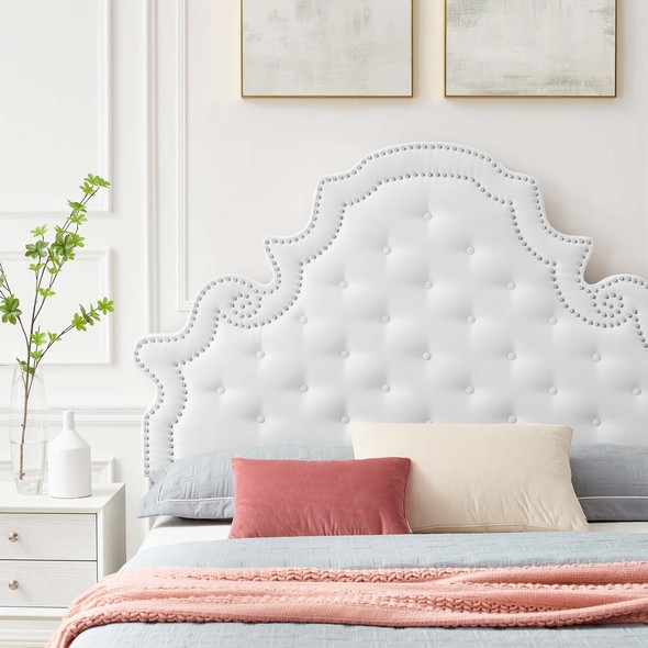 grey velvet bedroom set Modway Furniture Beds White