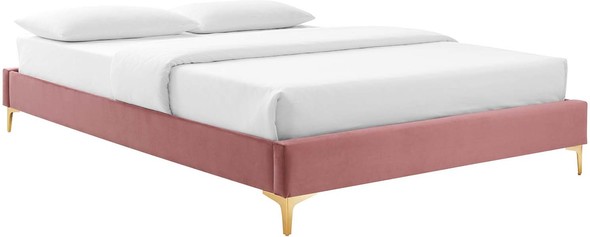 low profile platform bed king Modway Furniture Beds Dusty Rose