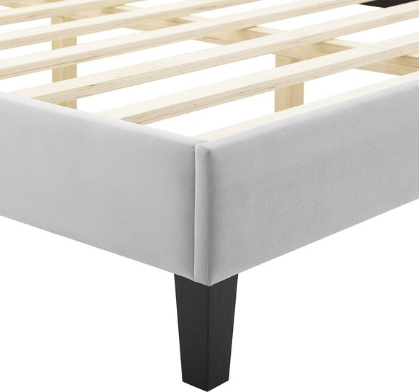 headboard frame Modway Furniture Beds Light Gray