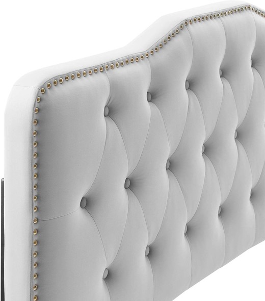 headboard frame Modway Furniture Beds Light Gray