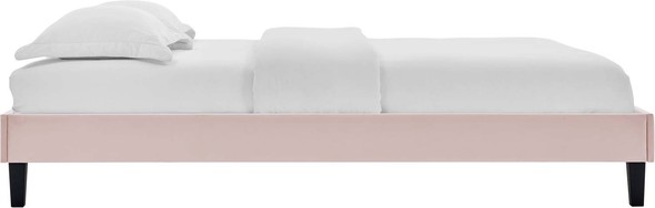 beige bed frame king size Modway Furniture Beds Pink