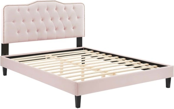 full size bed with storage headboard Modway Furniture Beds Pink