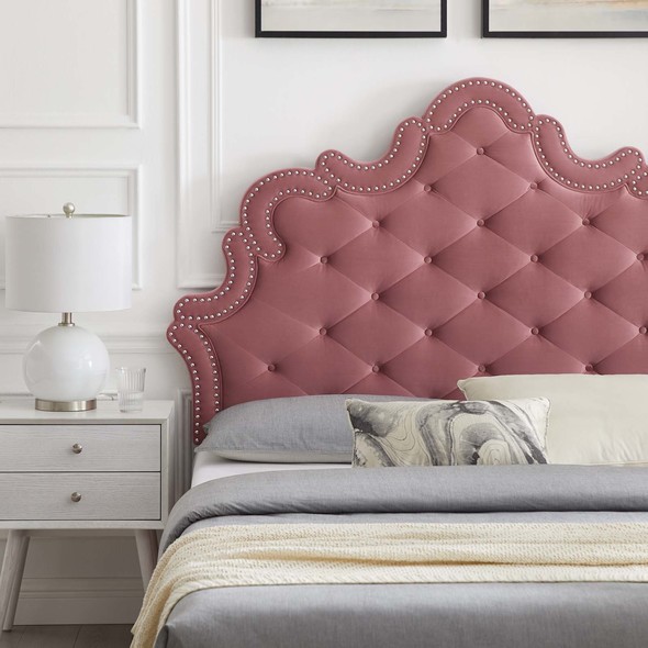 full queen king Modway Furniture Beds Dusty Rose