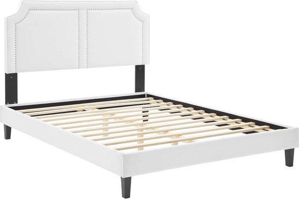 bed and frame Modway Furniture Beds White