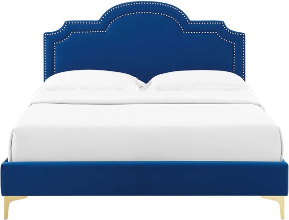 queen bed king bed size Modway Furniture Beds Navy