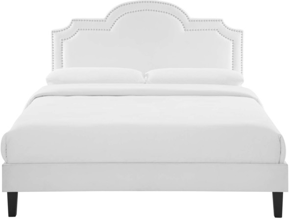 bedframe for king bed Modway Furniture Beds White
