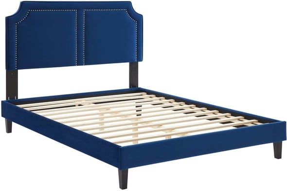 brown queen bed Modway Furniture Beds Navy