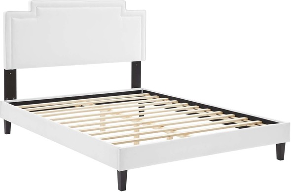 white twin xl bed frame Modway Furniture Beds White