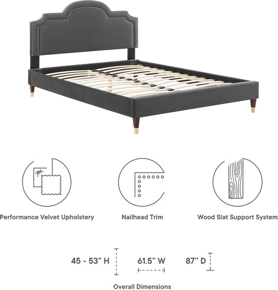 twin bed frame with drawers Modway Furniture Beds Charcoal
