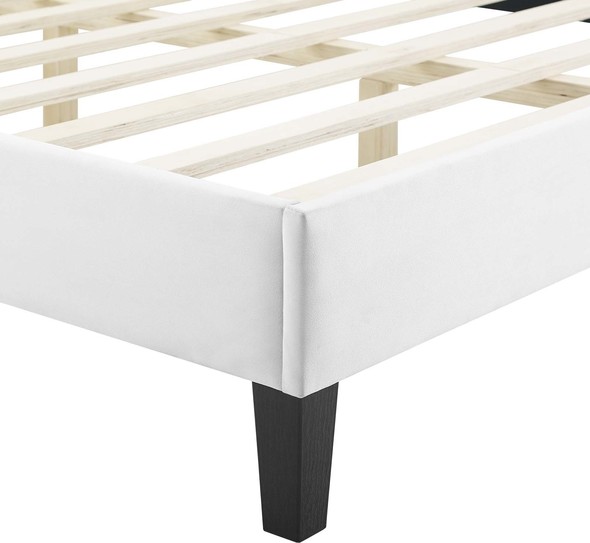 white bed frame twin with storage Modway Furniture Beds White