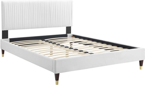 king size bed frame black Modway Furniture Beds White
