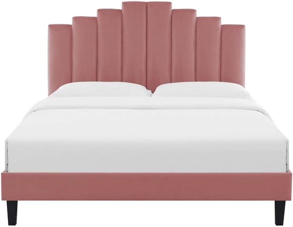 platform bed frame queen Modway Furniture Beds Dusty Rose