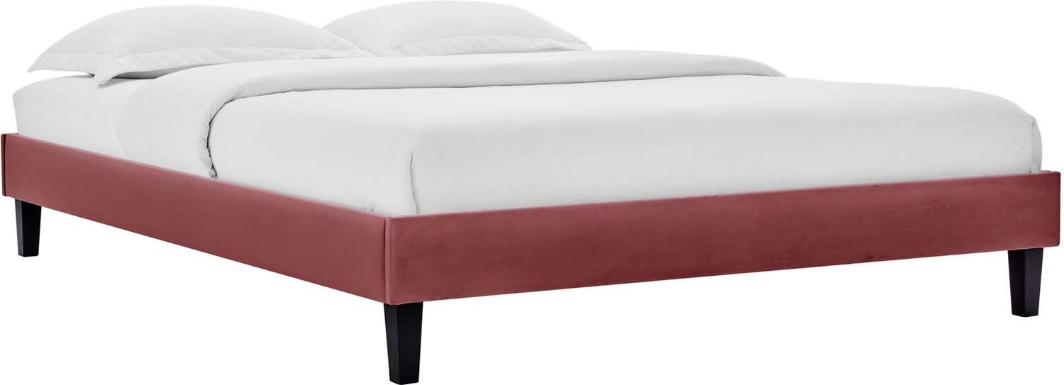 platform bed frame queen Modway Furniture Beds Dusty Rose