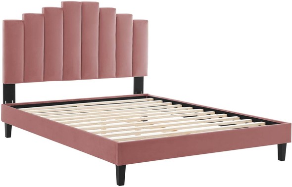 gray tufted king bed Modway Furniture Beds Dusty Rose