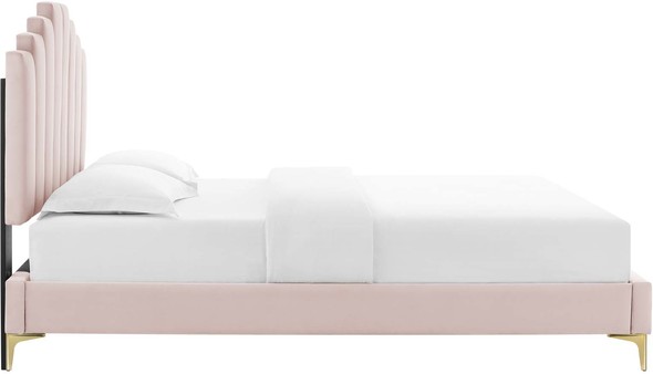 kingsize bed frame Modway Furniture Beds Pink