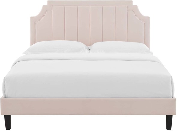 queen bed with headboard Modway Furniture Beds Pink