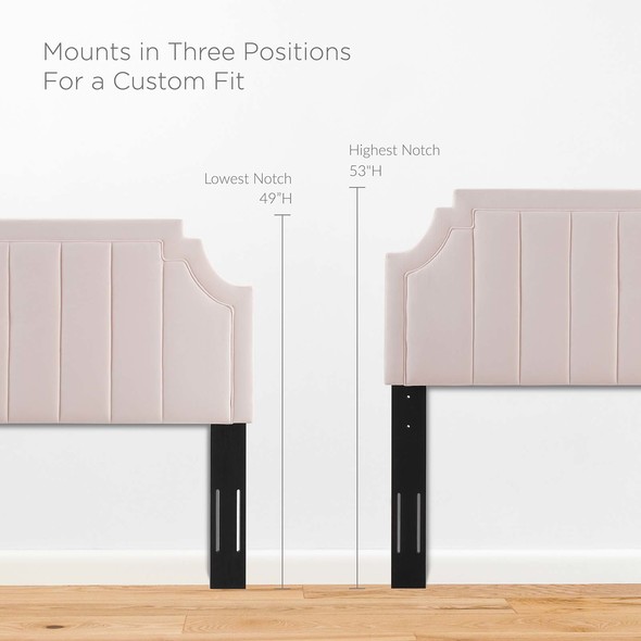 platform velvet bed Modway Furniture Beds Pink