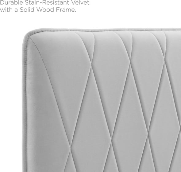 king size floor bed frame Modway Furniture Beds Light Gray