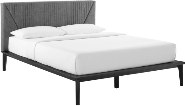 full double white platform bed Modway Furniture Bedroom Sets Blue