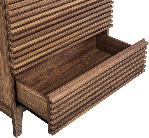 inlay chest Modway Furniture Case Goods Walnut