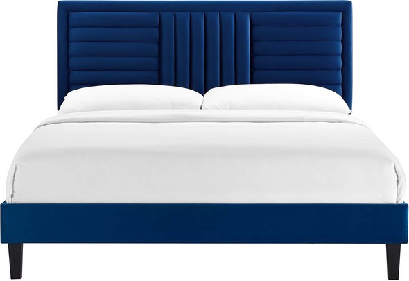 padded bed frames Modway Furniture Beds Navy