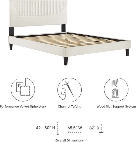 king size bed frames cheap Modway Furniture Beds White