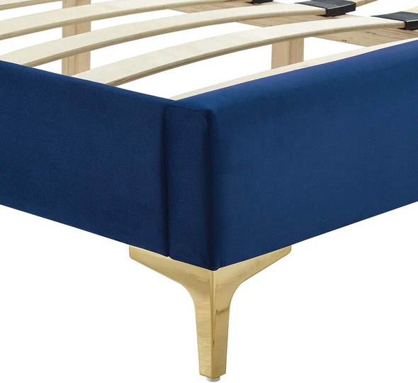 white king size headboard and frame Modway Furniture Beds Navy