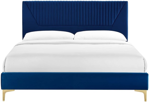 queen size bed with storage and mattress Modway Furniture Beds Navy