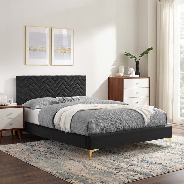 high twin bed frame with storage Modway Furniture Beds Charcoal