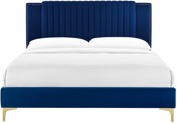 twin to king bed Modway Furniture Beds Navy