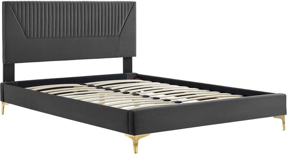 twin size frame Modway Furniture Beds Charcoal