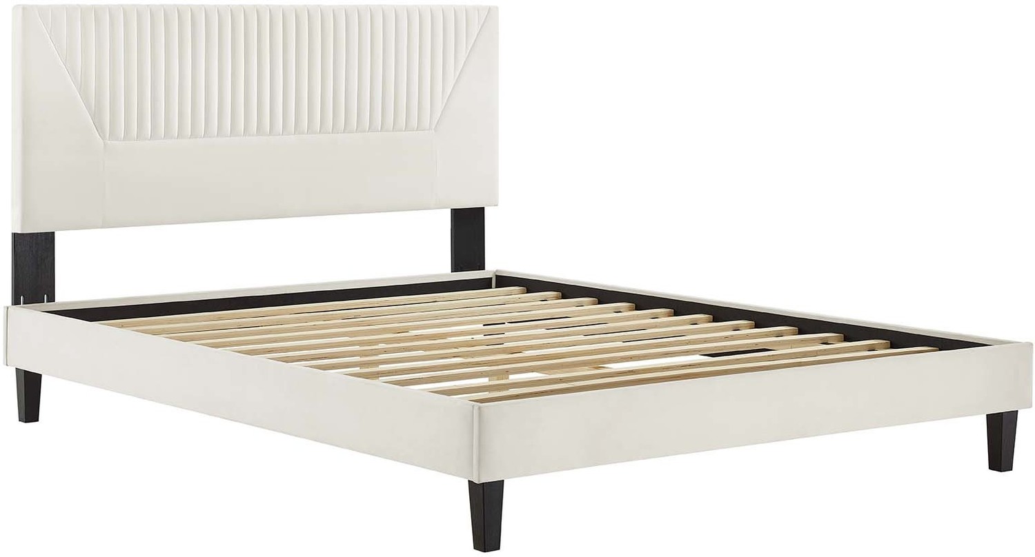 king bed frames for adjustable beds Modway Furniture Beds White