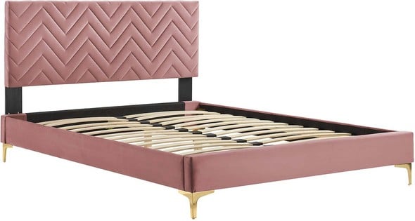 king size wood platform bed Modway Furniture Beds Beds Dusty Rose