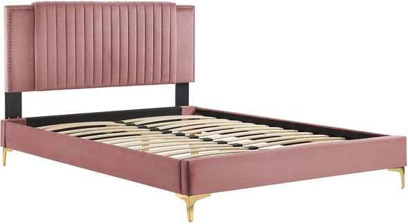 bed and frame set Modway Furniture Beds Dusty Rose