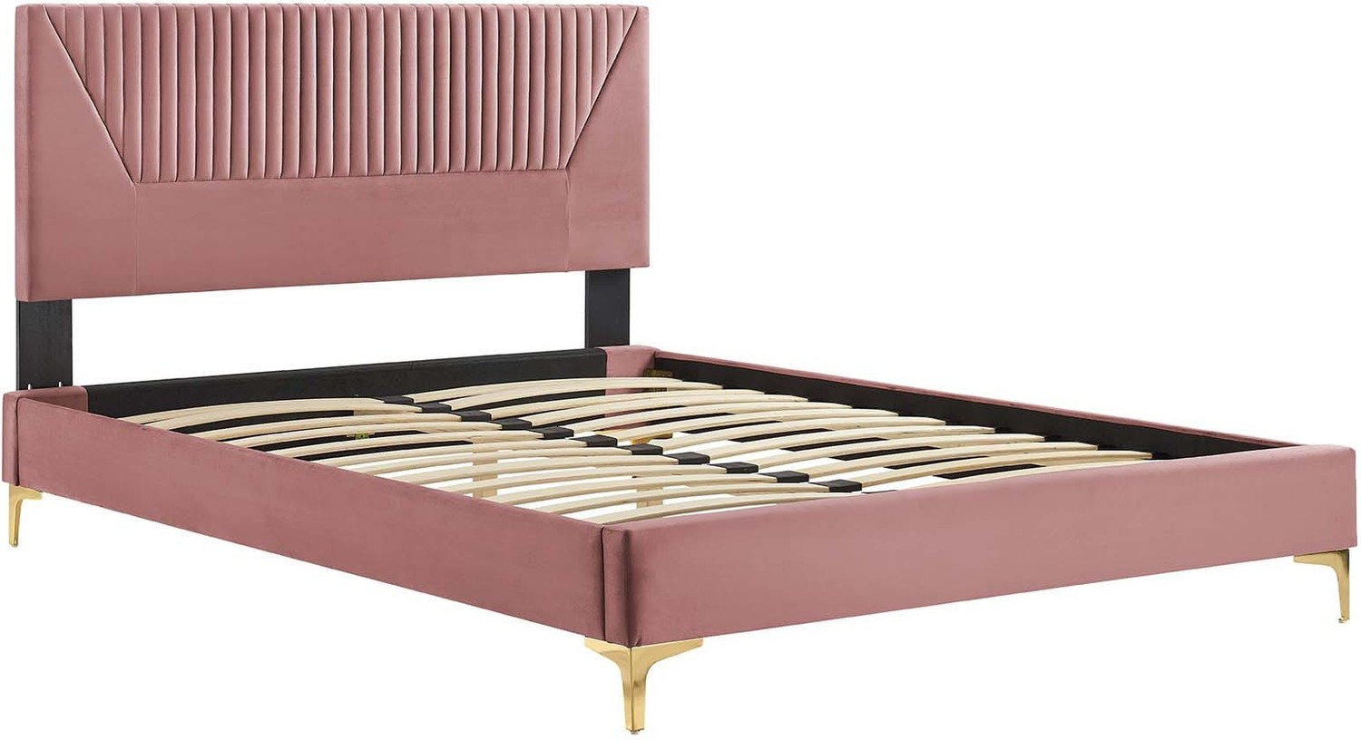 full size mattress for platform bed Modway Furniture Beds Dusty Rose