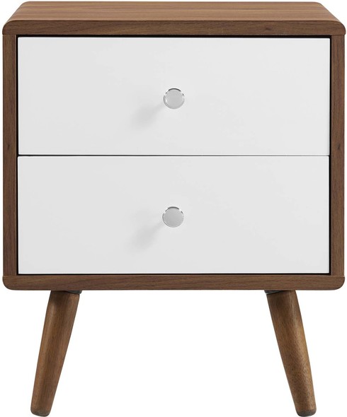 chest of drawers with matching bedside tables Modway Furniture Case Goods Walnut White