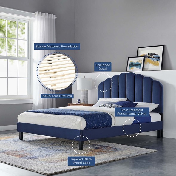 bed frame twin with drawers Modway Furniture Beds Navy