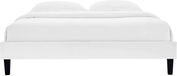 low platform twin bed Modway Furniture Beds White
