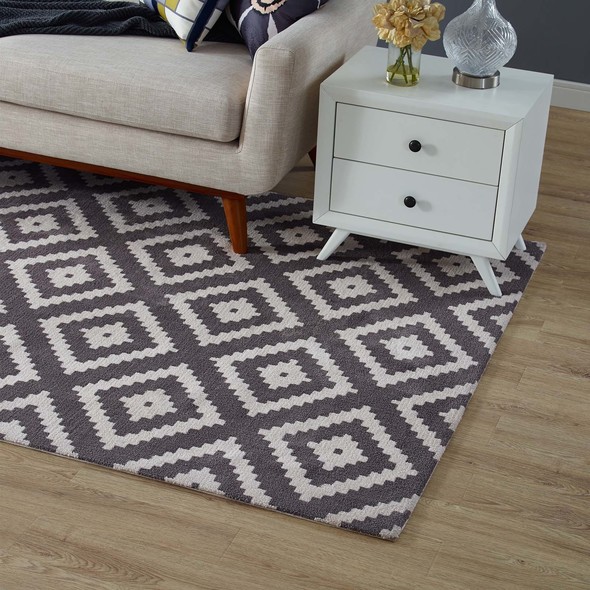 pink and green area rugs Modway Furniture Rugs Ivory and Charcoal