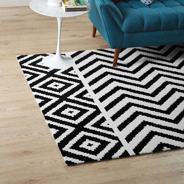 rug 8 * 10 Modway Furniture Rugs Black and White