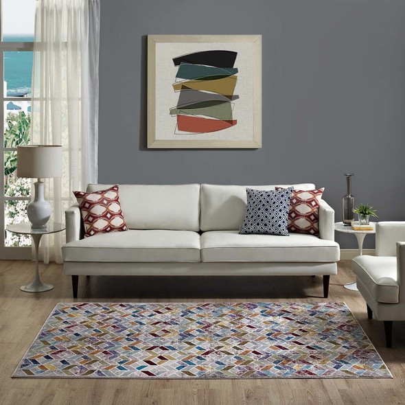 5x7 entryway rug Modway Furniture Rugs Multicolored
