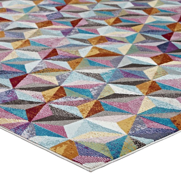 blue entryway rug Modway Furniture Rugs Multicolored