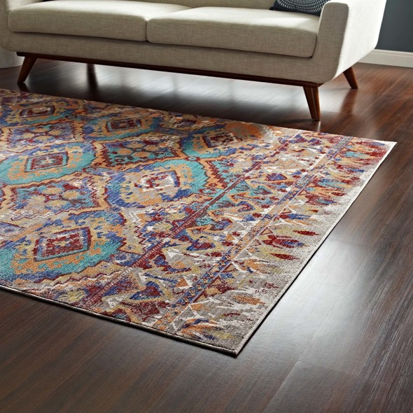 7 x 9 rug Modway Furniture Rugs Multicolored