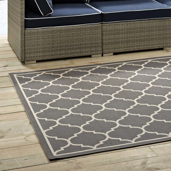 kitchen floor mat Modway Furniture Rugs Rugs Gray and Beige